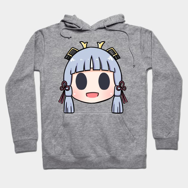 Genshin Impact Ayaka chibi head Hoodie by Oricca